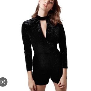 TopShop | Crushed Velevet Romper